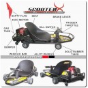 ScooterX 49cc Power Kart Go Kart