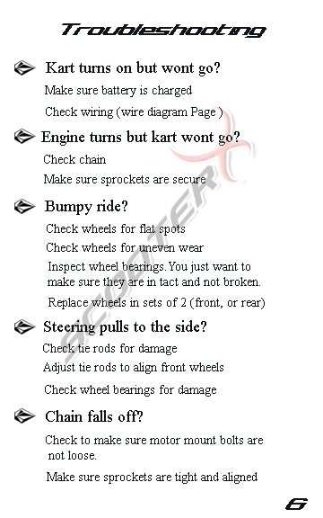 Epowerkart manual page 6