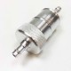 Silver anodized fuel filter 1/4