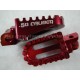 Billet Oversized Foot Pegs - Red 