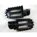 Billet Oversized Foot Pegs - Black